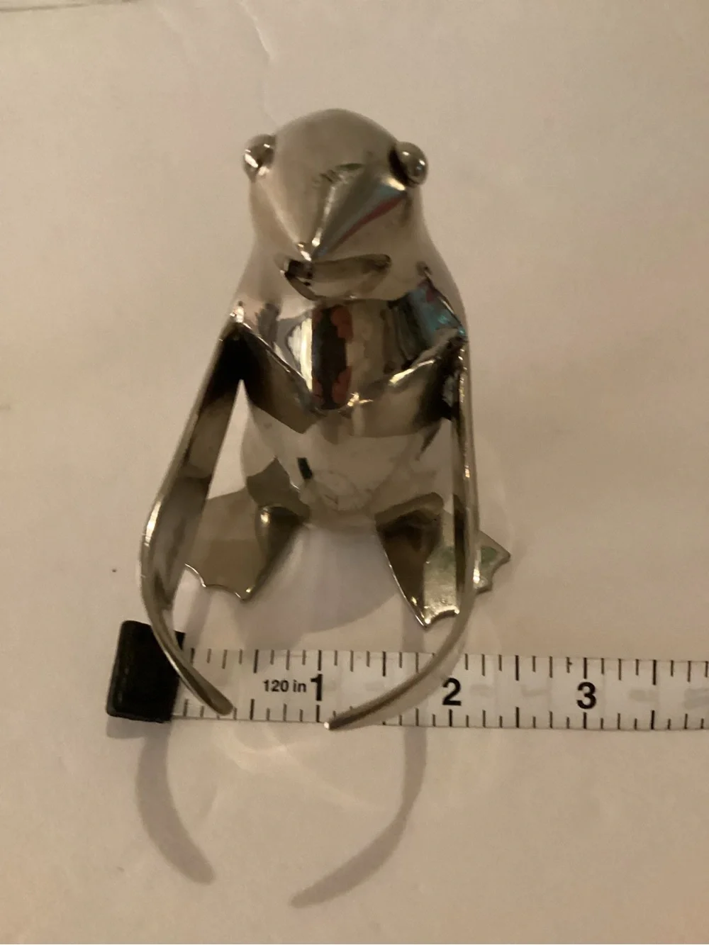 Restoration Hardware Penguin Candle Holders Silverplate Pair Modern Decor